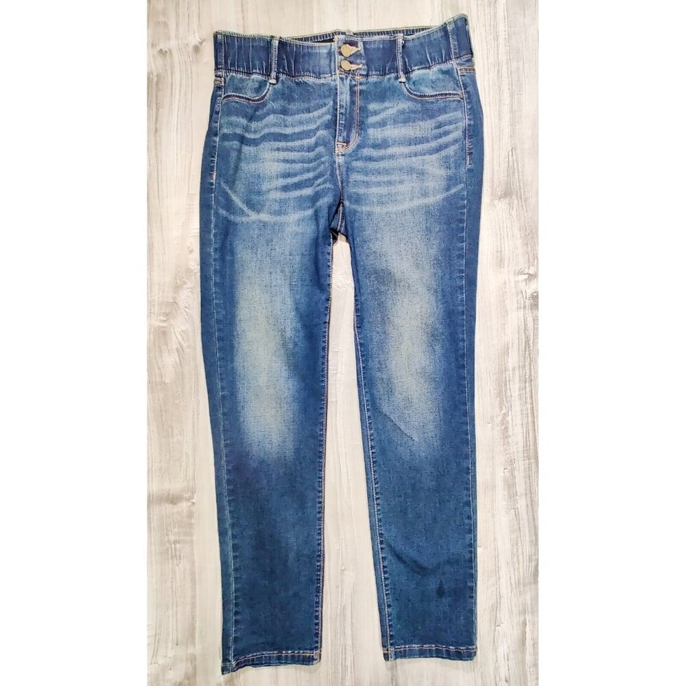 Womens Apt 9 Straight Leg  Comfort Waistband Jeans size 12, Blue